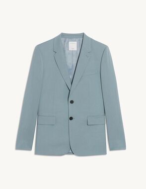 Sandro Paris Light Blue Tailored Blazer – Size 52EU NEW NWT